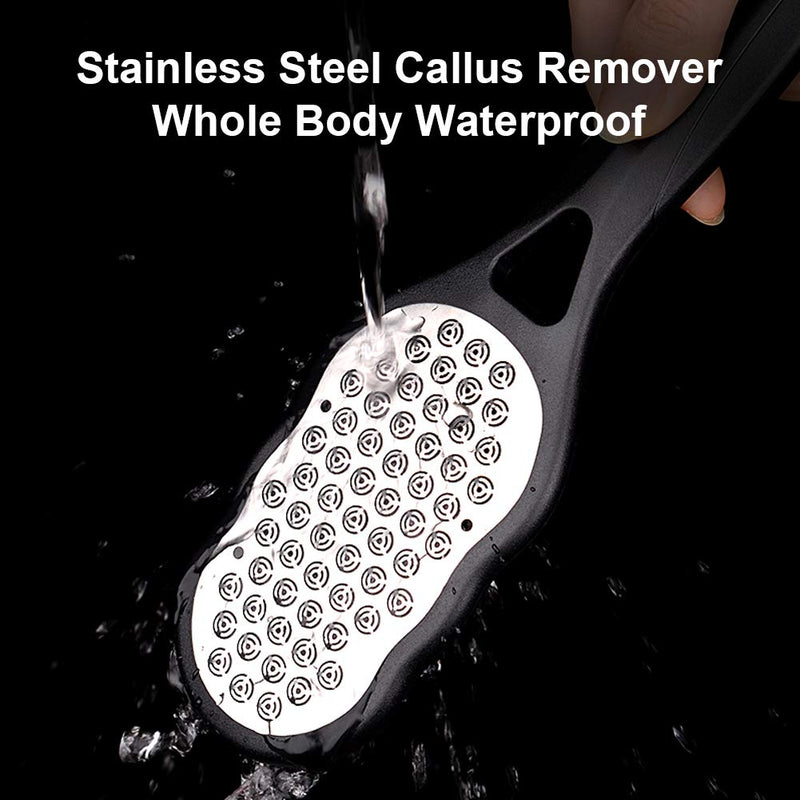 Foot Rasp File and Callus Remover - Foot Care Pedicure Tool to Remove Hard Skin Foot Scrubber, Can Be Used on Both Wet and Dry Feet, Surgical Grade Stainless Steel File, Black - NewNest Australia