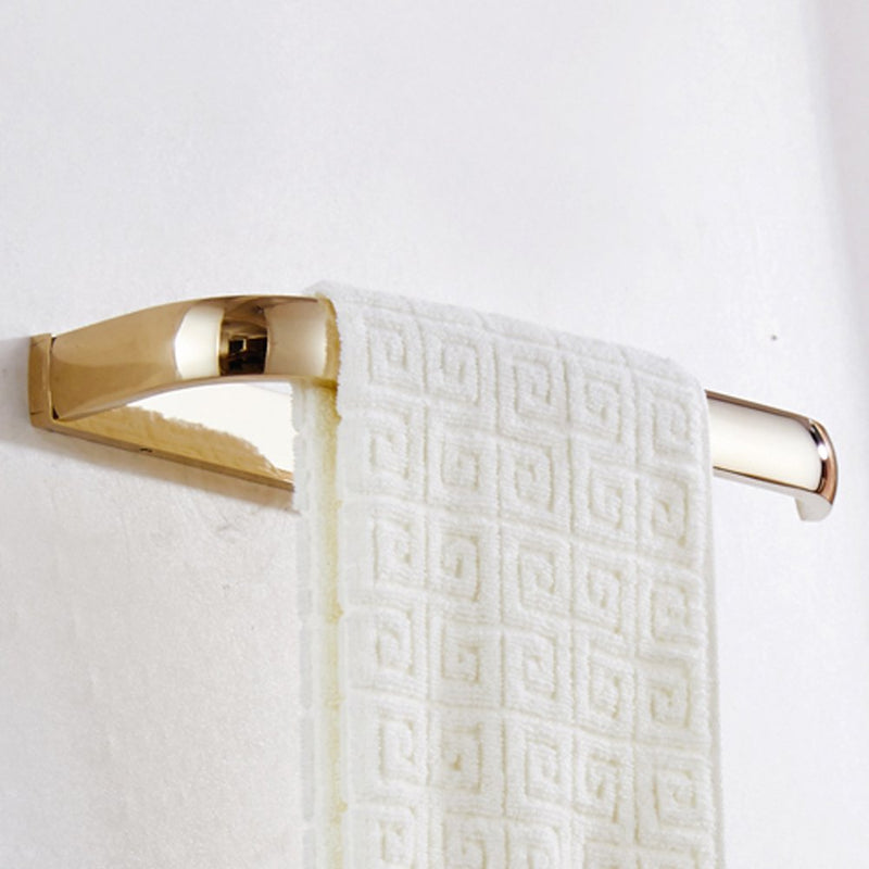 Leyden Gold Towel Ring Bathroom Polished Brass Hand Towel Holder Rack Wall Mounted Golden Bathroom Accessories Half Open Towel Rail - NewNest Australia