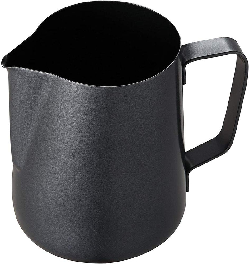 POEFT 350ML Stainless Steel Milk Frothing Pitcher Plated,Espresso Milk Frothing Pitcher Coffee jug, Latte Art Cup - Black 1# 350ml - NewNest Australia