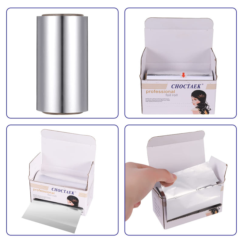 Fuyamp 1 Pack 30 M Foil Silver Hair Foil, Aluminium Hair Foil Silver Hairdressing Foil for Hair Highlighting and Coloring, 10 cm Width Hair Foil Roll Hairdressing Salon Modeling Tool - NewNest Australia