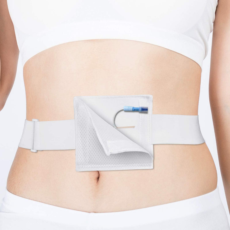 Feeding Tube G-Tube Holder Peritoneal Dialysis G Tube Belt Peg Suppiler Catheter Holder Gastrostomy Covers Pads Drainage Abdominal Dialysis Medical Belt (Standard Size 28-42 inch) Standard Size - NewNest Australia