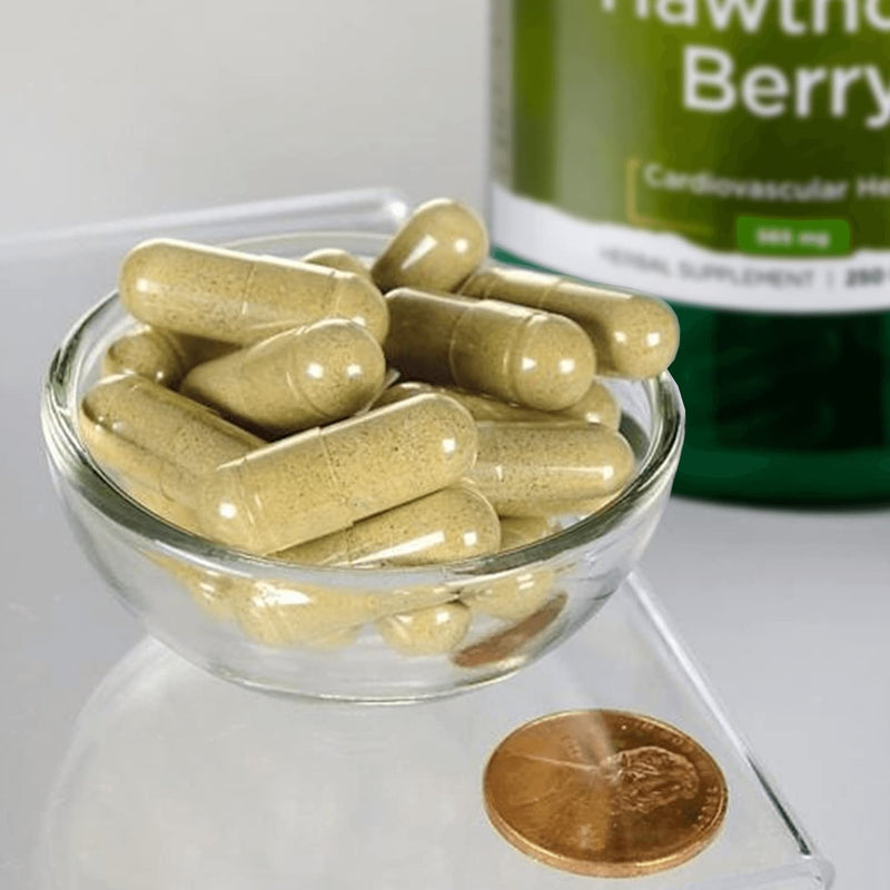 Swanson Premium Hawthorn Berries 250 Caps, 565 mg each 1 - NewNest Australia