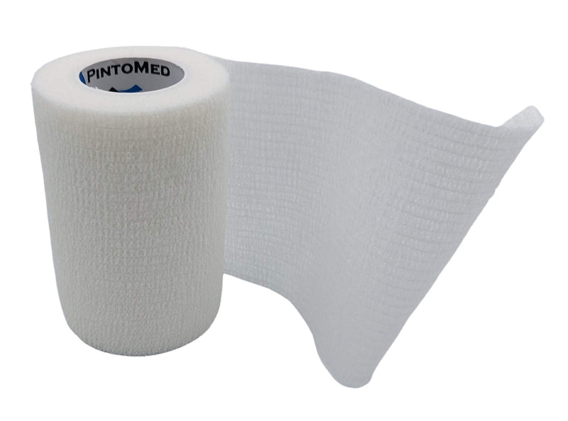 Pintomed Self-Adhesive Bandage Stretched - 10 X White Bandages Rolls - 7.5 Cm X 4.5 M Cohesive Bandage Bandage Fixation Bandage Self-Adhesive Health Plaster Sports Tape Piece For Wrist Leg Arm Vet - NewNest Australia