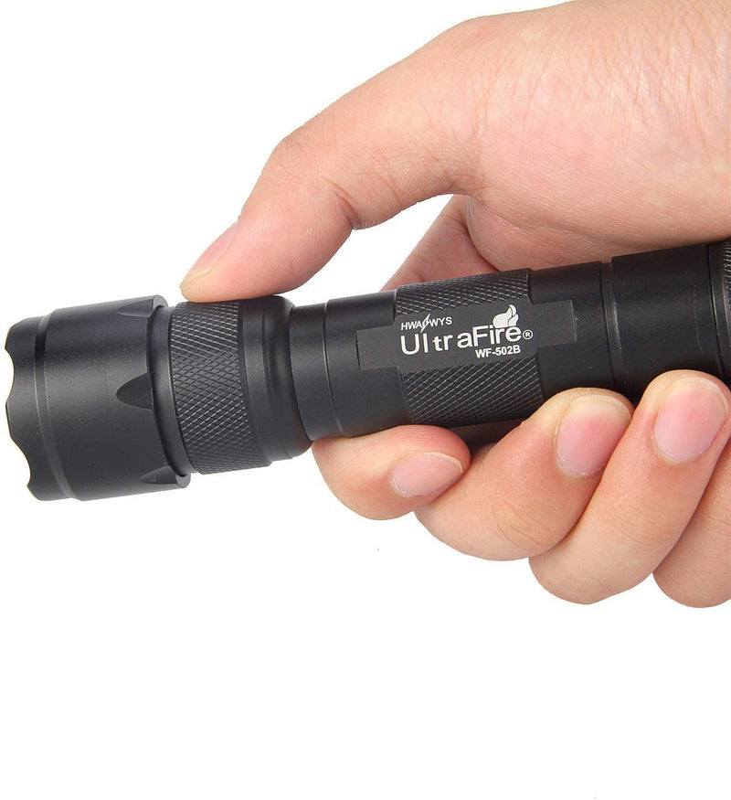 Ultrafire WF-502B Mini LED Flashlight 1000 Lumens Single Mode Tactical EDC Emergency Flashlight Portable Bright 18650 Torch (Battery Not Included) - NewNest Australia