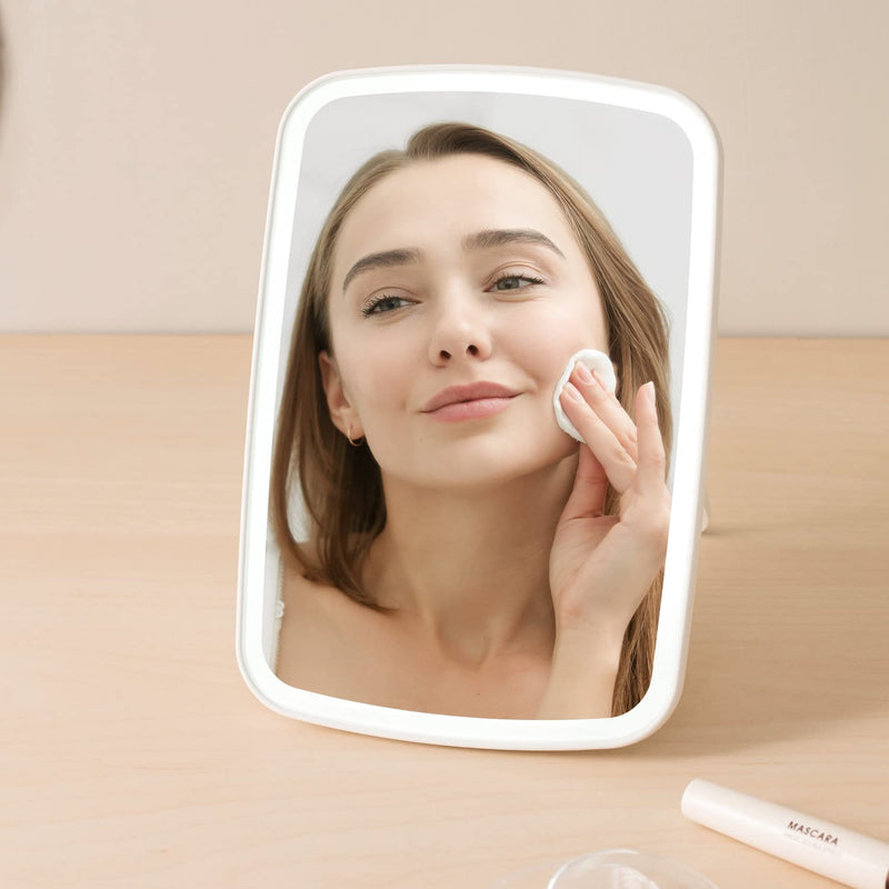 Makeup Mirror Touch Screen Vanity Mirror with LED Brightness Adjustable Portable USB Rechargeable - NewNest Australia