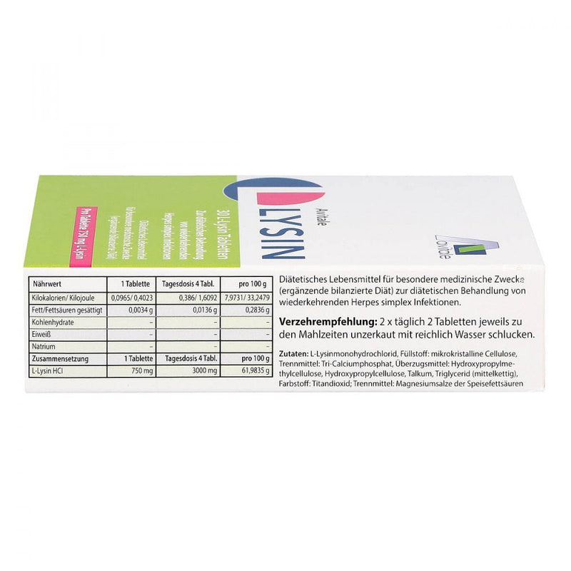 L-LYSINE 750 mg tablets 30 pcs - NewNest Australia