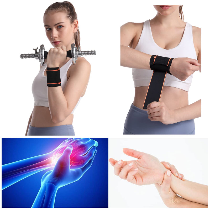 SOLO ACTFIT wrist bandage with Velcro fastener, elastic and adjustable wrist guard against tendonitis, adjustable wrist support hand bandage for sports, fitness - NewNest Australia