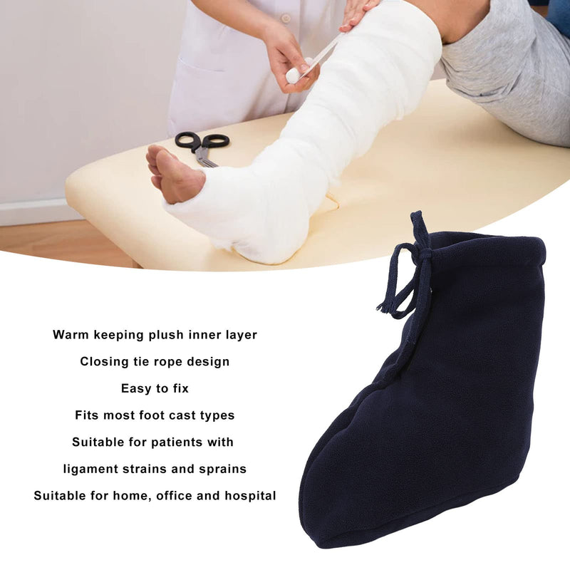 Cast Toe Socks, Autumn Winter Soft Thermal Socks, Large Enough for Virtually Any Leg, Ankle or Foot Cast, Adjustable Cast Toe Cover (XL) XL Default - NewNest Australia