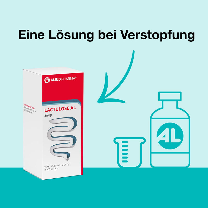 ALIUD PHARMA Lactulose AL Syrup, 1000 ml: Osmotic laxative for constipation 1 l (pack of 1) - NewNest Australia