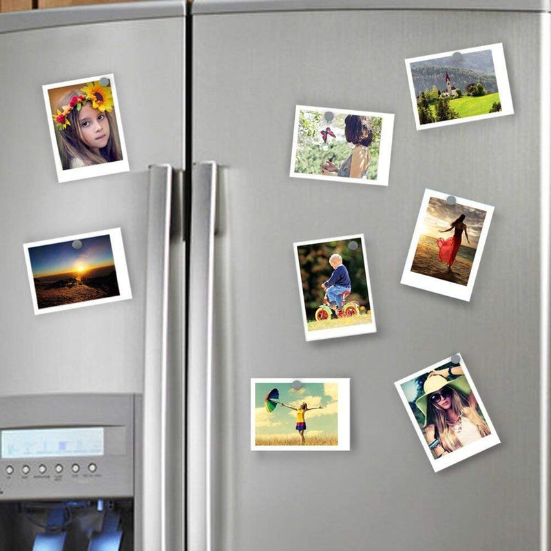 DIYMAG Small Refrigerator Magnets, 100Pcs Tiny Magnets Round Magnets for Crafts, Premium Brushed Nickel Fridge Magnets, Office Magnets- Come with a Storage Case 8x3-100p - NewNest Australia