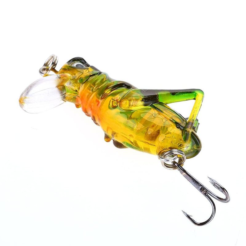 5Pcs Grasshopper Fishing Lure, Artificial Lifelike Bass Lure Baits with Storage Box - NewNest Australia