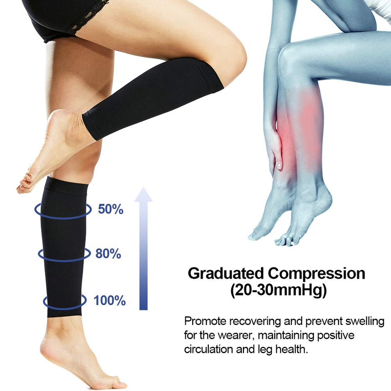 Beister Waden Medical Compression Stockings For Men And Women Varicose Veins Medical Thrombosis Stockings Protection With 20-30 Mmhg Class 2 Gradient Compression, Black - NewNest Australia
