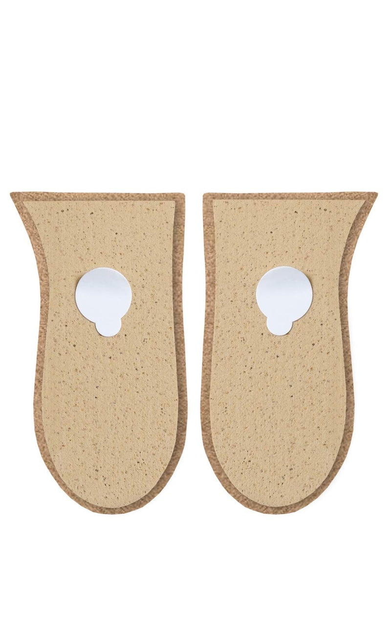 Heel Lift Elevator, Heel Raise, Heel Pad, Orthotic Wedge, Shoe Pad, Many Widths and Heights, Leather Cover, Kaps Topmed, Supplied to NHS, 2 Pieces Left and Right height 15 mm / 0.6 inch - size L - NewNest Australia