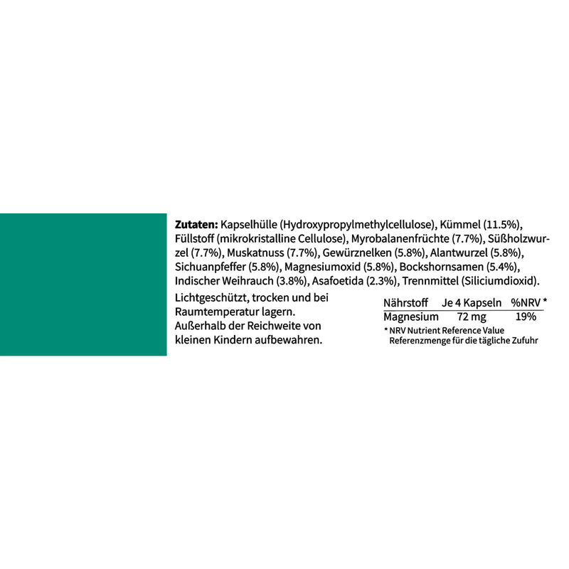 PADMA NervoTib Tibetan herbal formula with magnesium. This supports nerves, psyche, energy metabolism and reduces fatigue. 60 capsules single - NewNest Australia