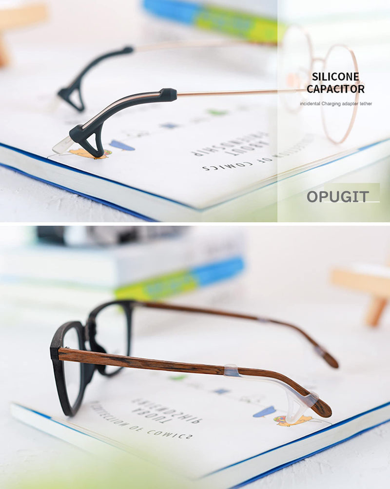 OPUGIT 6 pairs of anti-slip glasses temples, silicone anti-slip covers for glasses temples, comfort anti-slip glasses temples for sports glasses, sunglasses, reading glasses, black/white - NewNest Australia