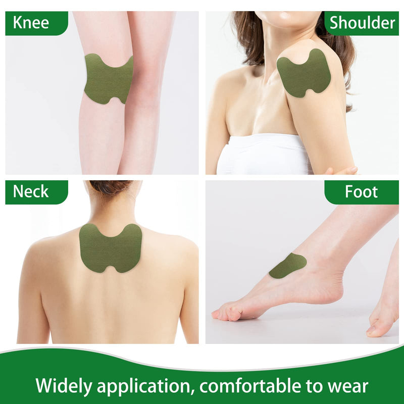 Knee Pain Relief Patches 48 PCs,MQUPIN Pain Wormwood Relief Patch Plaster Warming Moxibustion,Up to 24h No Side Effect,Natural Herbal Patch for Arthritis Neck Shoulder Muscle Muscle Joint Pain Relief - NewNest Australia