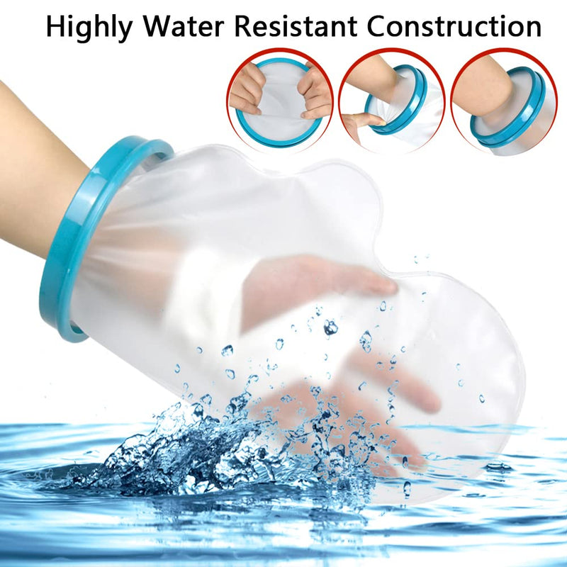 DESTRIC Adult Waterproof Cast Cover Protector Hand for Shower, Plaster Bandage and Dressing Protector Watertight for Broken Hand, Wrist, Finger Wound, Keeps Hand Dry 13 inch - NewNest Australia