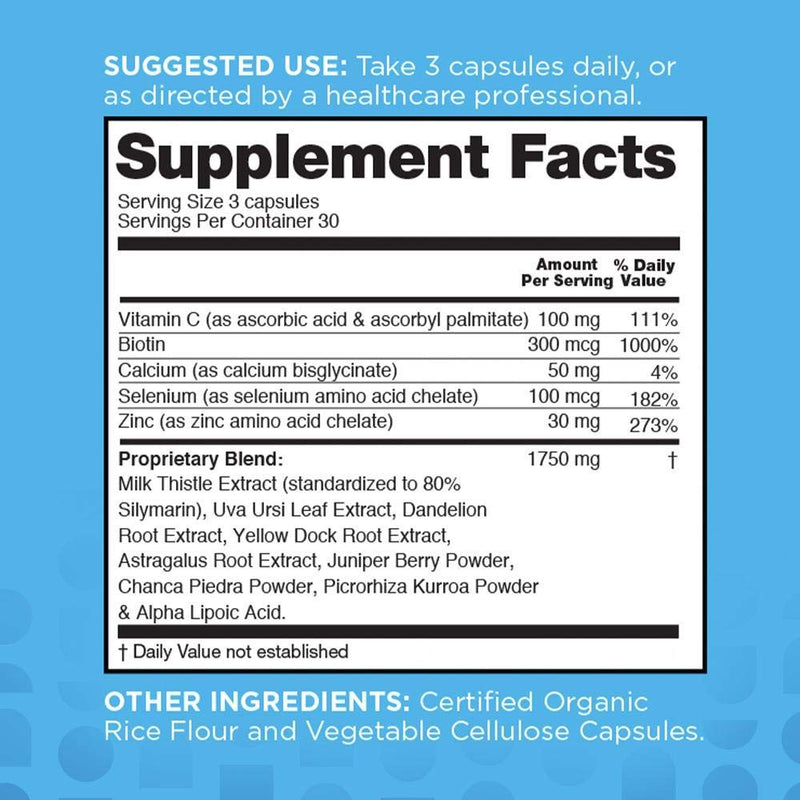 nbpure Liver Fend Liver Detox and Cleanse Milk Thistle Supplement, 90 Count - NewNest Australia