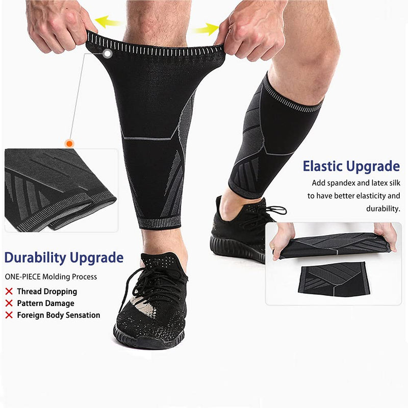 Solo Actfit Calf Support, Calf Support, Compression Calf Sleeves, Leg Warmers, Adjustable Calf Support, Footless Compression Socks For Sports, Running, Cycling, Crossfit, Gym, Tennis - NewNest Australia
