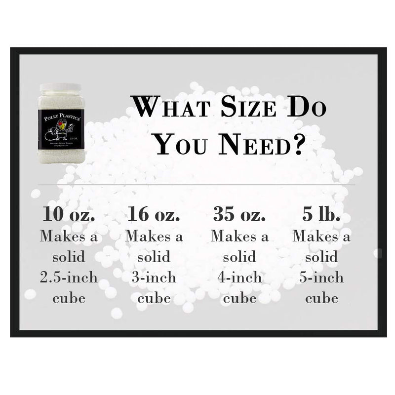 Polly Plastics Moldable Plastic Pellets for Cosplayers and Hobbyists in EZ Grip Jar with Idea Booklet (10 oz) 10 oz - NewNest Australia