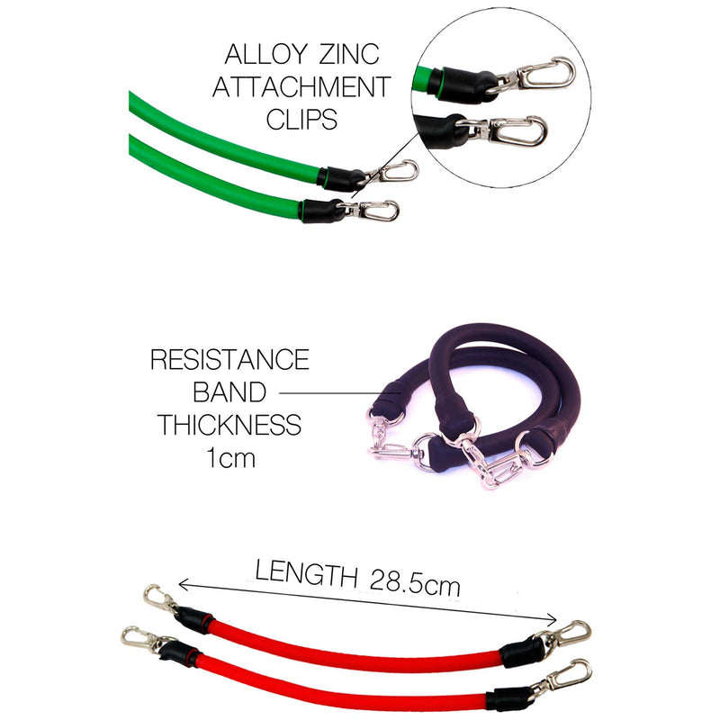 Fitness Health Extreme Training Leg Resistance Bands | Kinetic Band Workout Set | Plyometrics Speed Training Improvement - Thigh Straps for Leg Strength Pilates Yoga Exercise Complete set for Men / Women - NewNest Australia