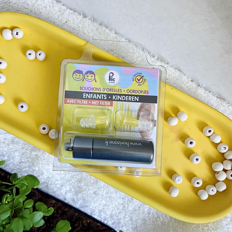 Earplugs For Children, Noise And Water Protection, Attenuation 18 Db, Ultra-Comfortable Hearing Protection: 2+1 Crowns And Double Filters, Hypoallergenic And Reusable. Plic Audio - NewNest Australia