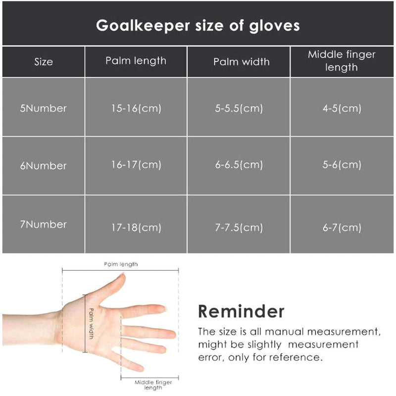 Haploon Adult & Youth Goalie Goalkeeper Gloves Professional Goalkeeper Gloves,Soccer Football Training Goalkeeper Secure Gloves with Finger Protector-Carry Tote Included Orange 6# - NewNest Australia