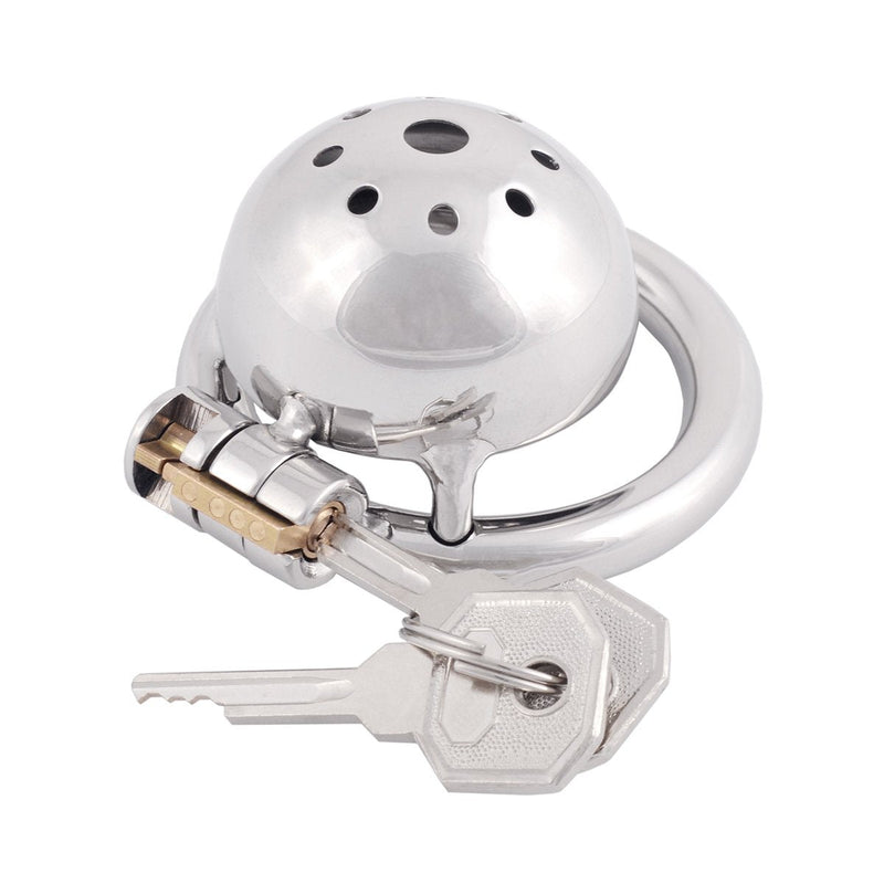 TERNENCE Metal Chastity Device Male Comfortable Virginity Lock Chastity Belt with Small Cage C240 (1.57 inch / 40mm) 1.57 Inch (Pack of 1) - NewNest Australia