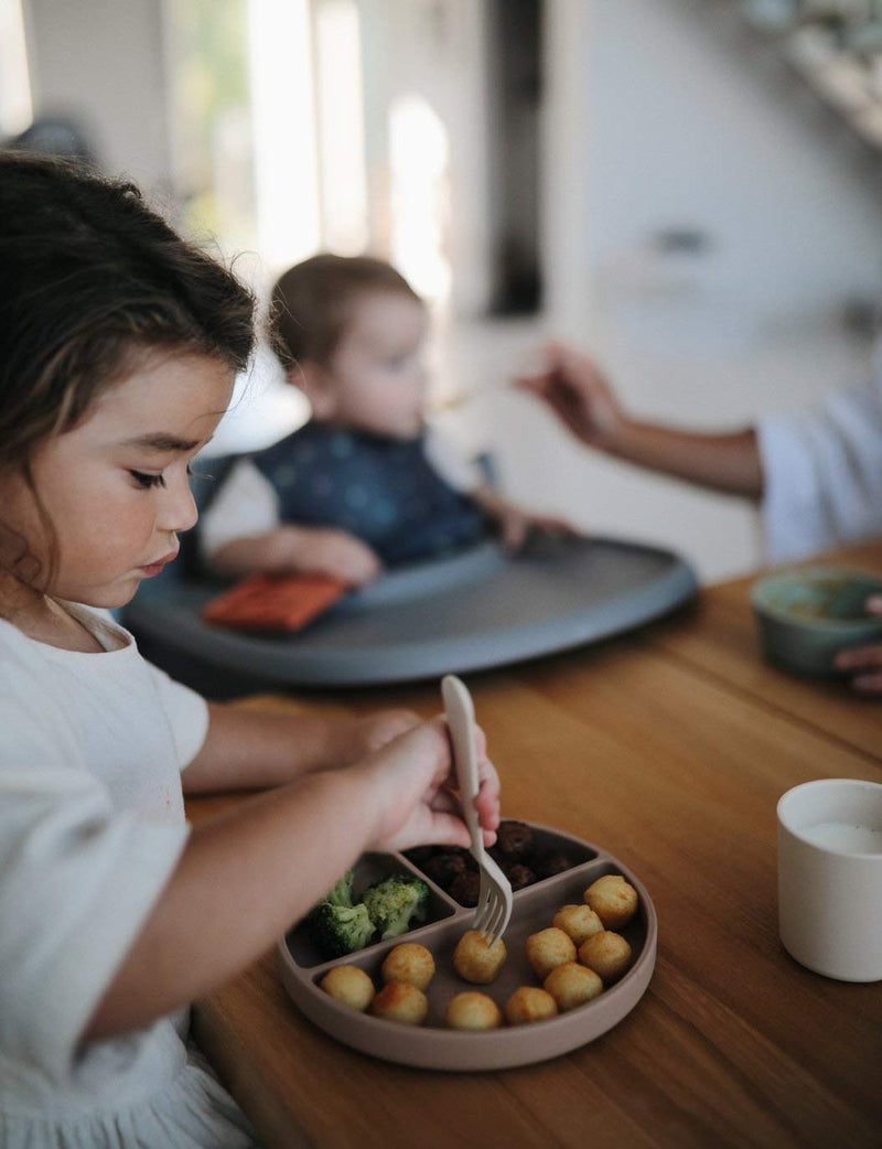 mushie Silicone Suction Plate | BPA-Free Non-Slip Design (Blush) Blush - NewNest Australia
