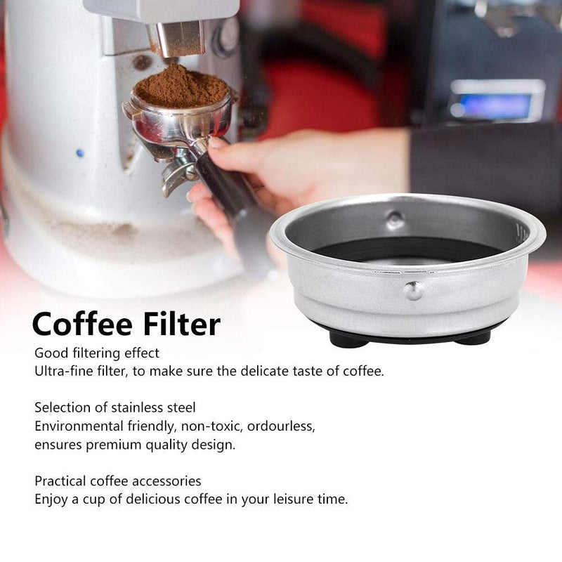 1 Cup 51mm Coffee Filter Basket, Detachable Stainless Steel Espresso Machine Portafilter Accessories for Home Office - NewNest Australia