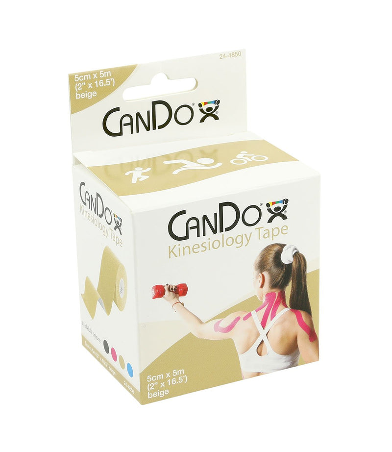 CanDo Kinesiology Tape, 2" x 16.5 ft, Beige, 1 Roll - NewNest Australia