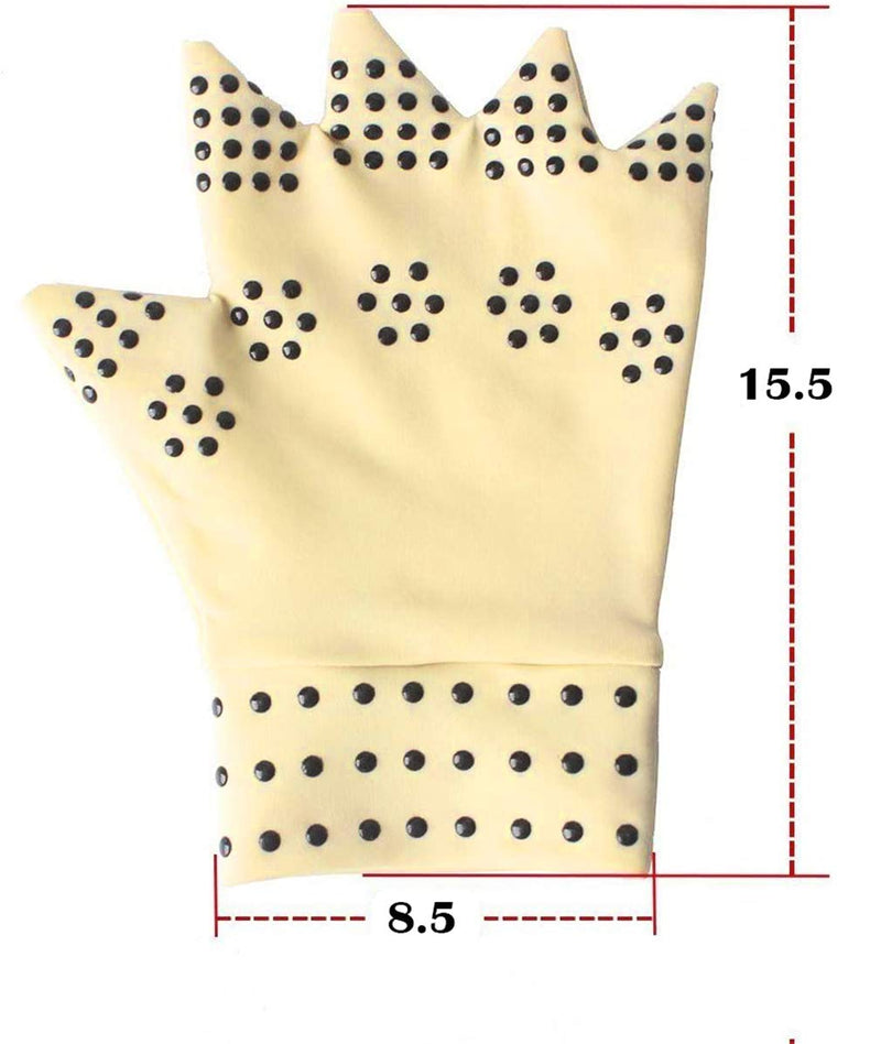 Fingerless Arthritis Gloves, 1 Pair Breathable & Moisture Wicking Compression Gloves Magnetic Arthritis Therapy Gloves, for Relieve Hand Pressure, Joint Swell Pain, Computer Typing and Daily Work - NewNest Australia