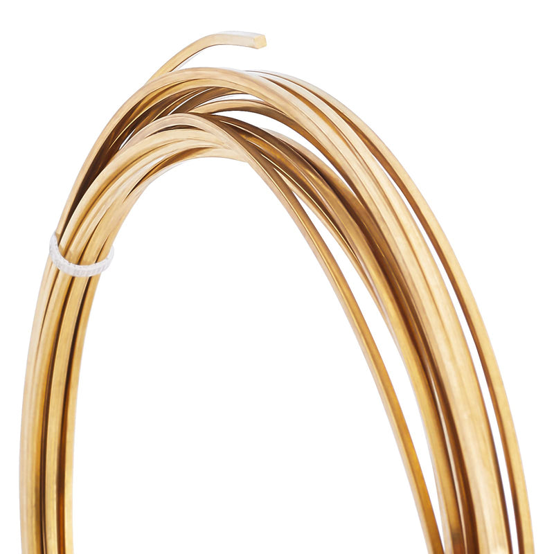 BENECREAT 15 Gauge 16.4 Feet Square Copper Wire Half Hard Gold Brass Wire for Jewelry Beading Craft Work Gold - Square - NewNest Australia