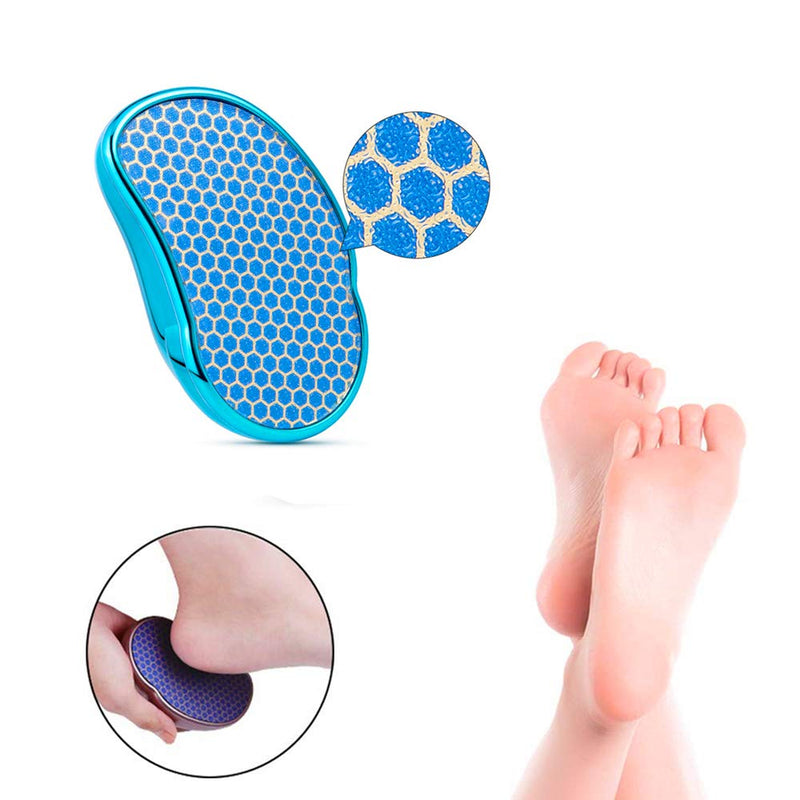 Ruichicoo Nano Glass Foot File， Reusable Nanotechnology Dead Skin Callus Remover Pedicure Tools (Blue) Blue - NewNest Australia