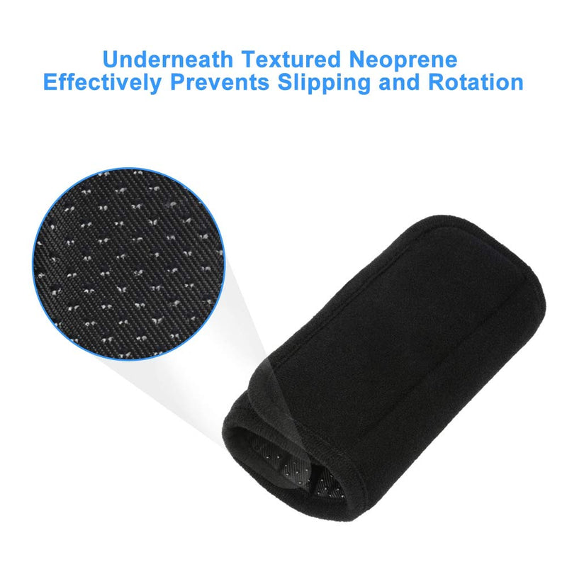 SupreGear Padded Walker Hand Grips (2 Pack), Soft Comfortable Cushion Rollator Handle Covers Walker Grip Pads for Walker Rollator Crutch Wheelchair, Non-Slip Breathable Mobility Accessory, Black - NewNest Australia