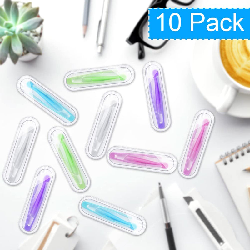LYTIVAGEN Pack of 10 Contact Lens Tweezers Contact Lens Removal Plastic Contact Lens Remover with Suction Cup Colorful Contact Lens Tweezers - NewNest Australia