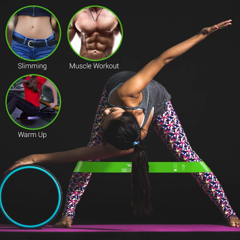 TechStone Resistance Bands Set for Men and Women, Pack of 5 Different Resistance Levels Elastic Band for Home Gym Long Exercise Workout – Great Fitness Equipment for Training, Yoga – Free Carrying Bag - NewNest Australia
