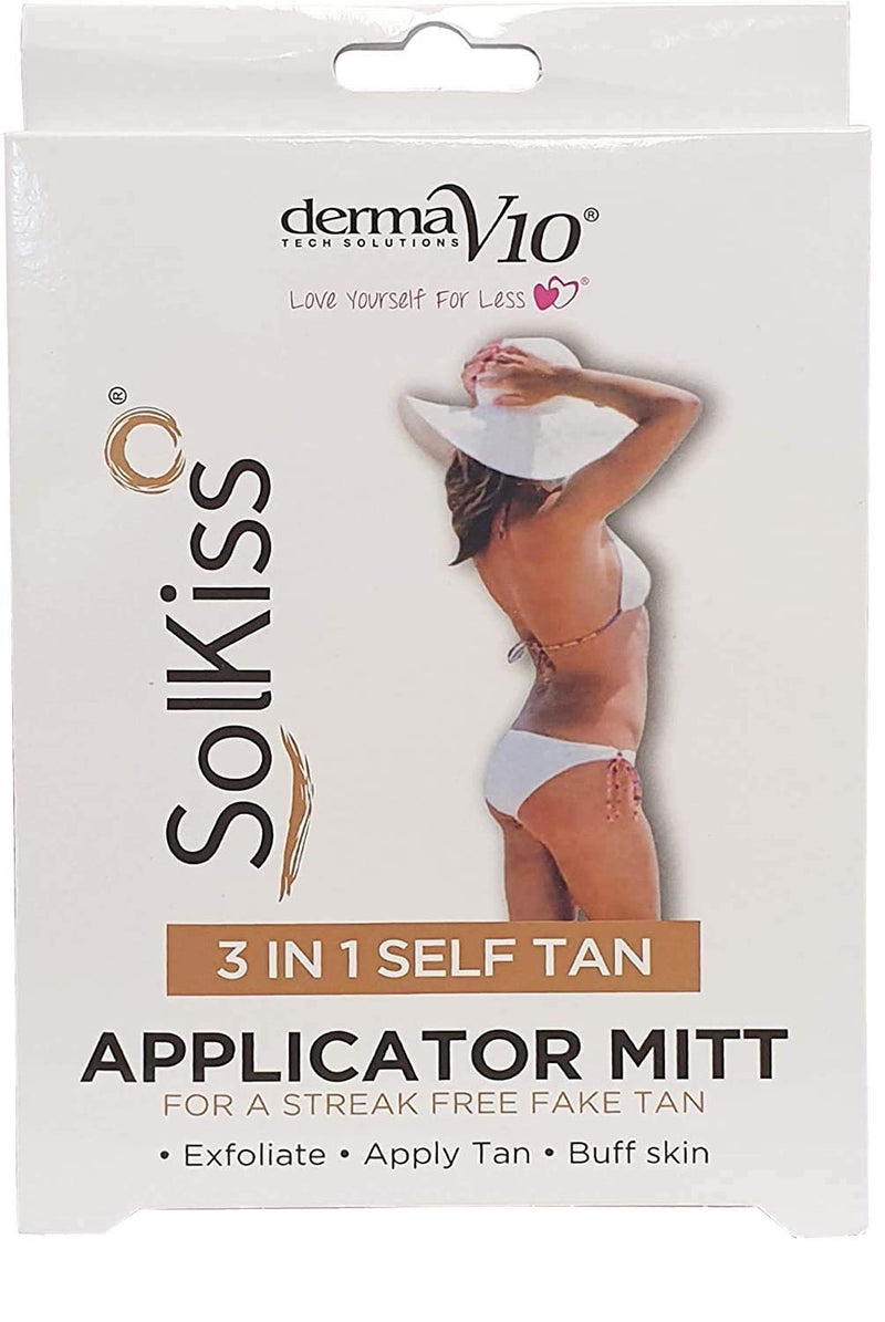 Derma V10 Solkiss 3 IN 1 Self Tan Applicator Mitt X 2 - NewNest Australia