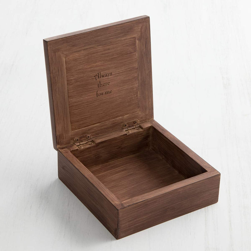 NewNest Australia - Willow Tree Quiet Strength, Sculpted Hand-Painted Memory Box 