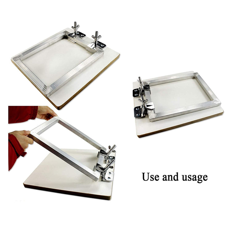 2Pcs Screen Frame Butterfly Hinge Clamp for Silk Screen Printing Hobby Printer Include Four Screws - NewNest Australia