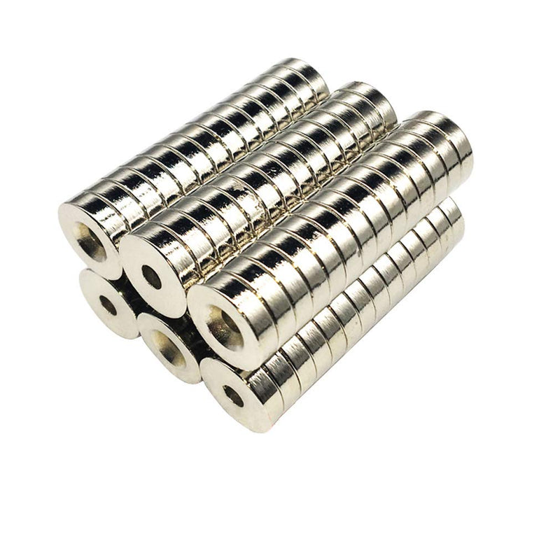 Multi-Use Refrigerator Magnets for Refrigerator Craft Project - Approximate 15x3mm with 3mm Countersunk Hole - 15 Pieces - NewNest Australia