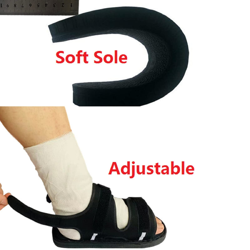 Cast Shoes Open Toe Post Op Shoes Fracture Foot Surgical Support Medical Walking Boot Surgery Recovery Plaster Shoes Foot Ankle Rehabilitation Shoes with Straps Surgery Recovery Pain Relief Shoes L - NewNest Australia