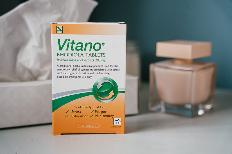 Schwabe Pharma - Vitano - Rhodiola Rosea Root Extract 200mg - Traditionally Used for Relief of Stress, Fatigue, Exhaustion, Mild Anxiety - Vegan Friendly - 30 Tablets - NewNest Australia