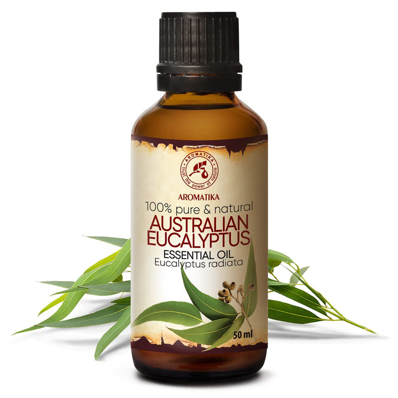 Australian Eucalyptus Oil 50 Ml - Eucalyptus Radiata - 100% Pure & Natural Oil - Australia - Best For Sauna - Aroma Diffuser - Oil Burner - Bathroom - Best For Beauty - NewNest Australia