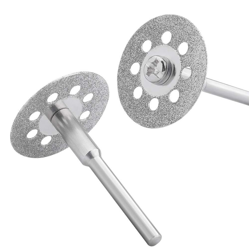 545 Diamond Cutting Wheel (22mm) 25pcs with 402 Mandrel (3mm) 5pcs and Screwdriver for Rotary Tool - NewNest Australia