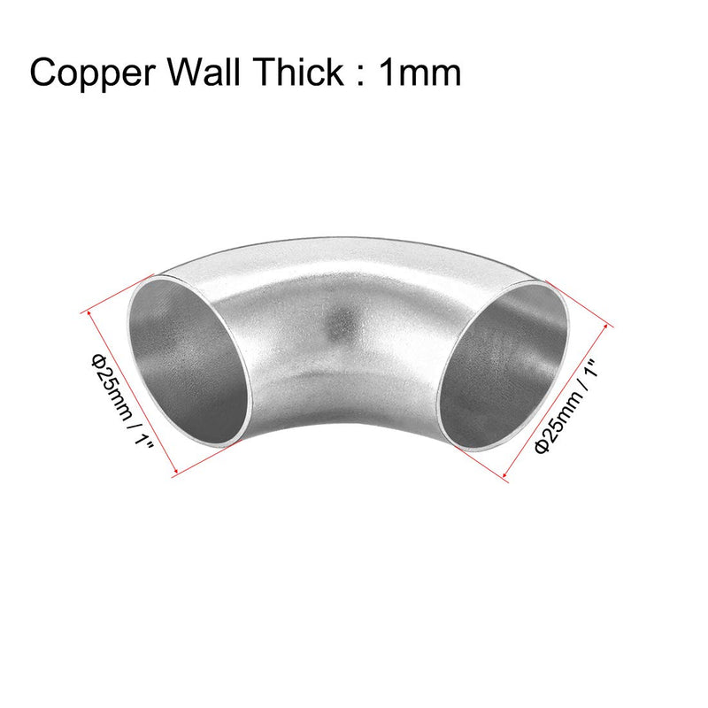 uxcell Stainless Steel 304 Pipe Fitting Long Radius 90 Degree Elbow Butt-Weld 1-inch OD 1mm Thick Pipe Size 5pcs - NewNest Australia