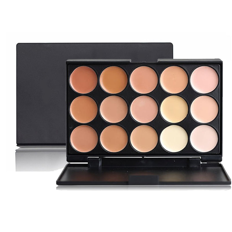 FantasyDay® Professional 15 Colours Cream Concealer Camouflage Makeup Palette Contouring Kit #2 - Ideal for Professional and Daily Use - NewNest Australia