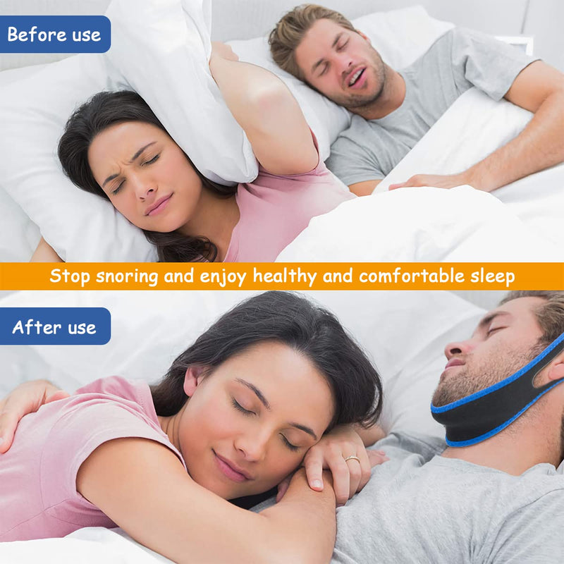 Yutou Anti Snoring Chin Strap Professional Effective Helps Against Snoring Device Anti Snoring Stopper Snoring Solution For Snoring Reduction For Men Women Pack Of 2 - NewNest Australia