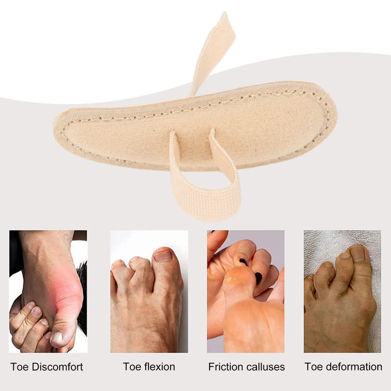 Hammer Toe Comb Cushion, Adjustable Hammer Toe Splint, Toe Corrector Separators for Crooked Toes, Claws and Overlapping Toes (Right) Right - NewNest Australia