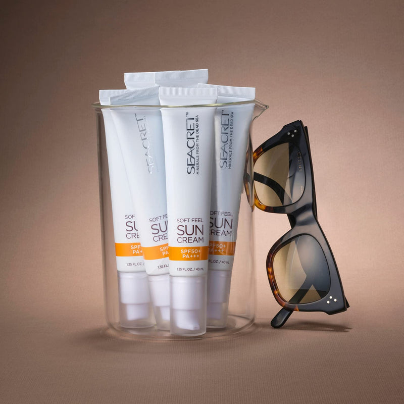 Seacret Minerals from the Dead Sea - Soft Feel Face Sun Cream SPF 50+ PA+++, Lightweight, High Level UV Protection. Innovative Tube Allows Use Till The Last Drop. - NewNest Australia